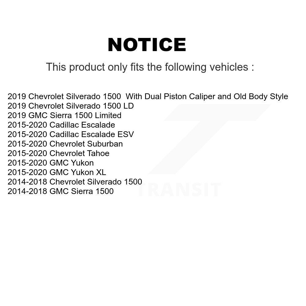 Ceramic Disc Brake Pads Rear CMX-D1707 For Chevrolet GMC Silverado 1500 Sierra