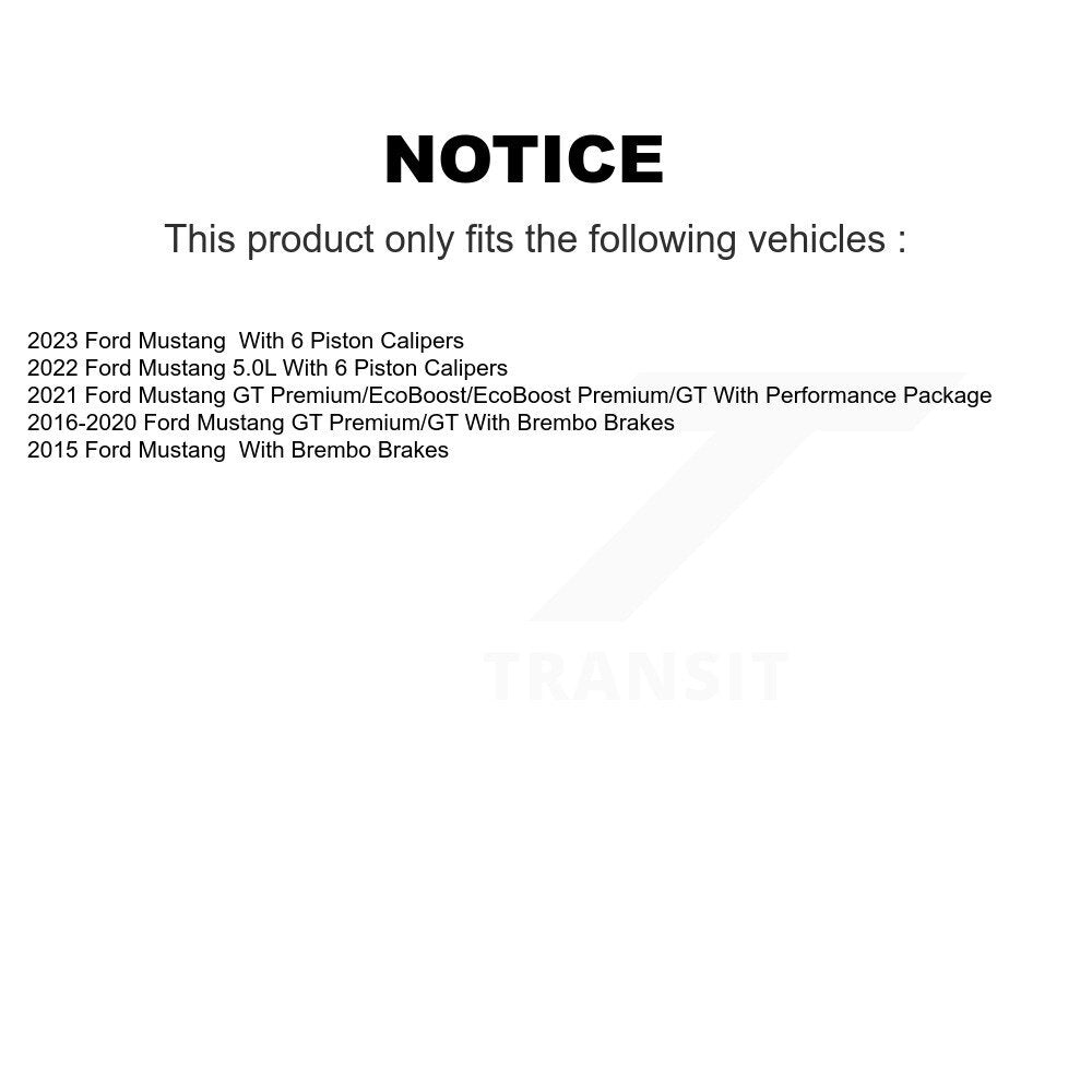 Ceramic Disc Brake Pads Front CMX-D1792 For Ford Mustang
