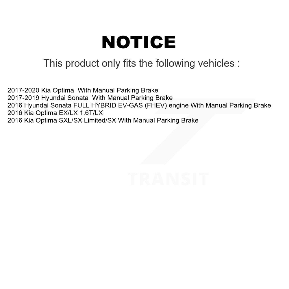 Ceramic Disc Brake Pads Rear CMX-D1829 For Hyundai Sonata Kia Optima