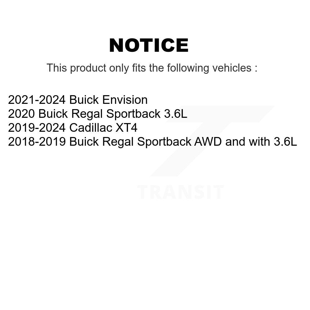 Ceramic Disc Brake Pads Rear CMX-D2189 For Cadillac XT4 Buick Envision Regal