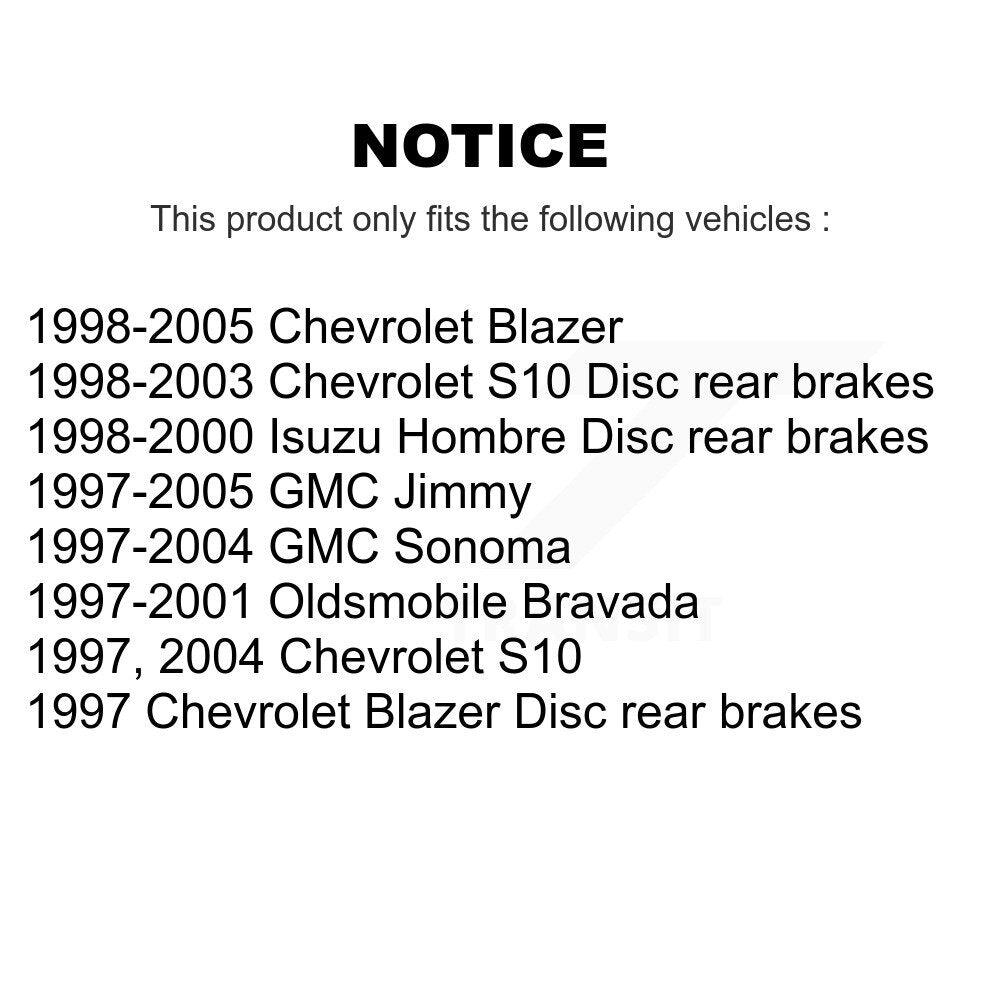 Ceramic Disc Brake Pads Rear CMX-D729 For Chevrolet GMC Blazer S10 Jimmy Sonoma