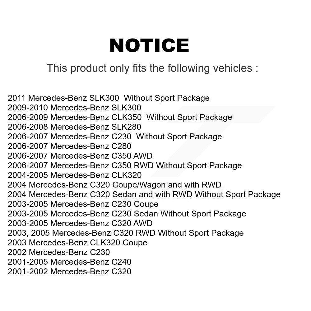 Ceramic Disc Brake Pads Front CMX-D872 For Mercedes-Benz C230 C240 C280 CLK350