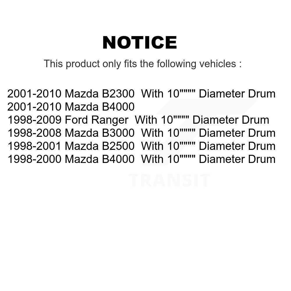 Drum Brake Wheel Cylinder Rear Pair For Ford Ranger Mazda B4000 B3000 B2300