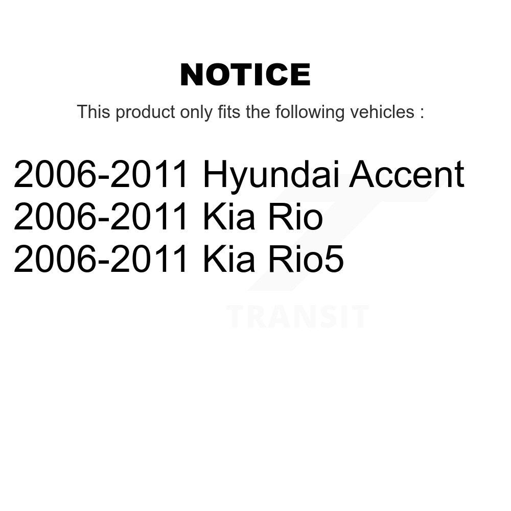 Drum Brake Wheel Cylinder Rear Pair For 2006-2011 Hyundai Accent Kia Rio Rio5