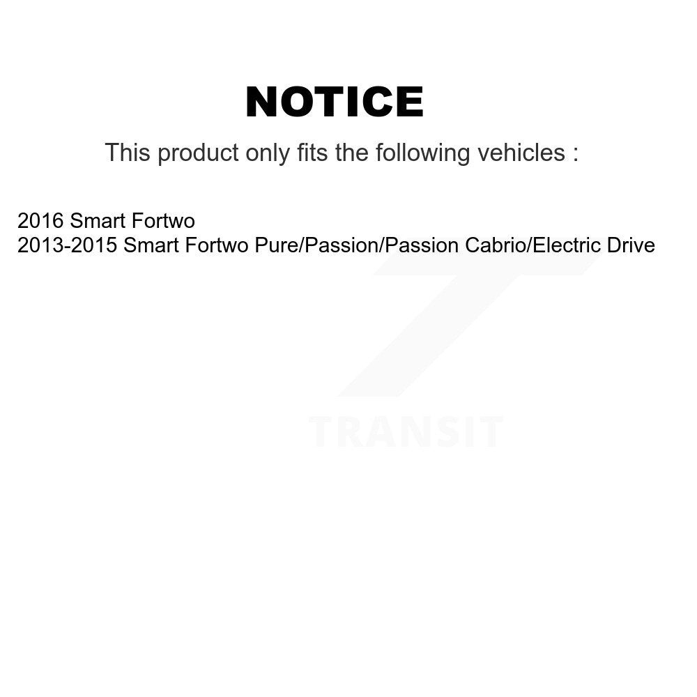 Drum Brake Wheel Cylinder Rear Kit For 2008-2016 Smart Fortwo