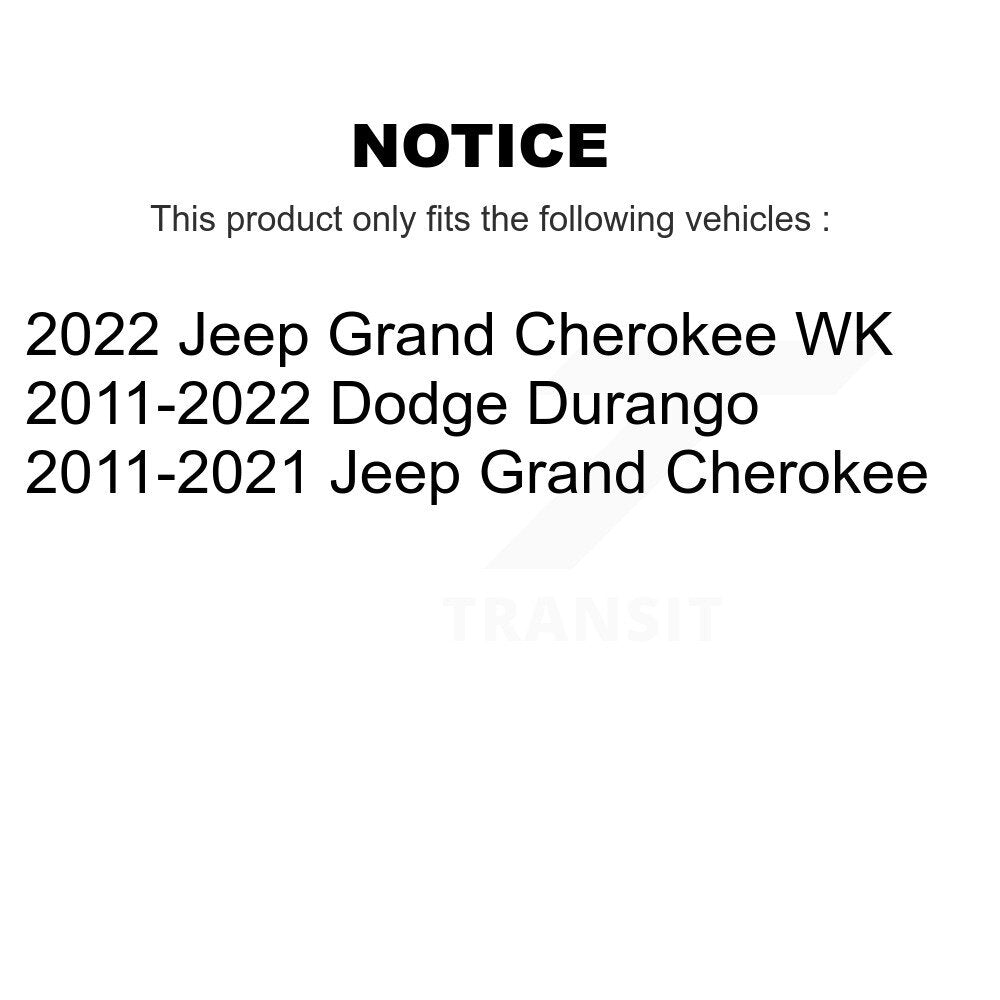 Wheel Bearing & Hub Assembly Front Pair For Jeep Grand Cherokee Dodge Durango WK