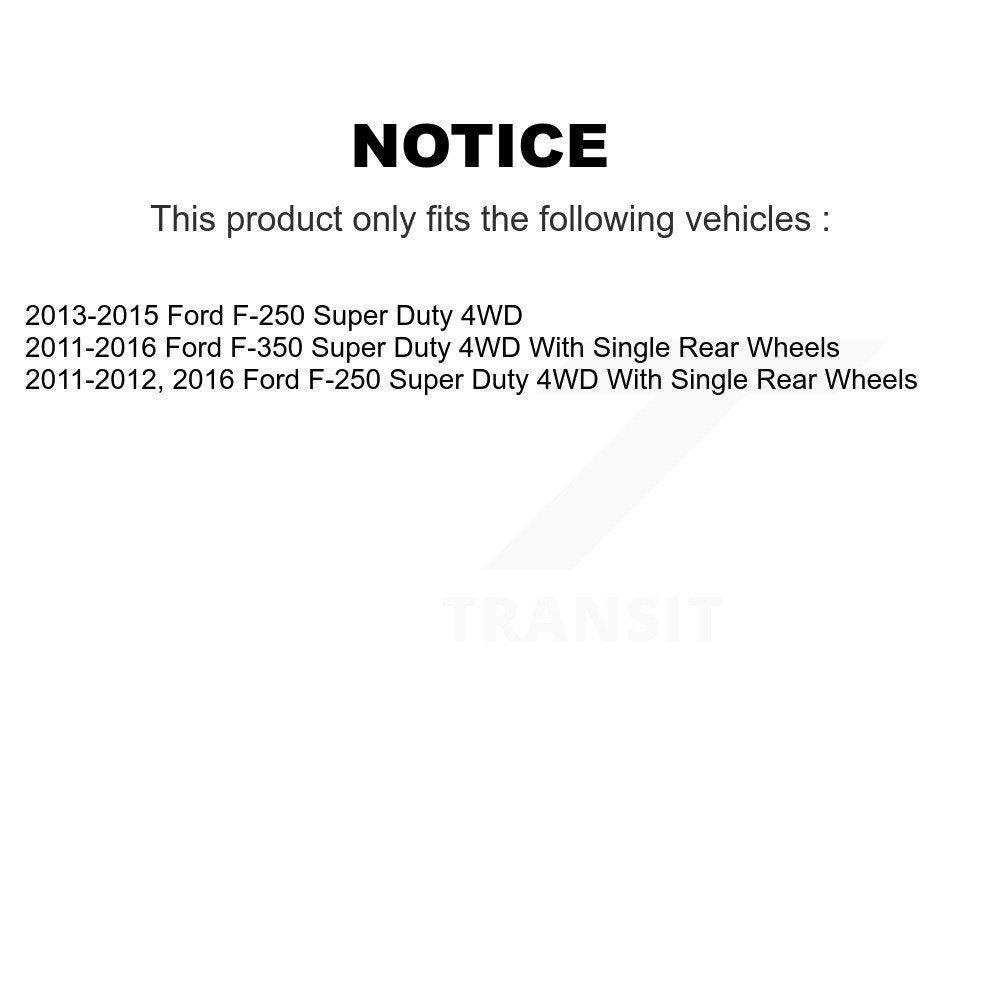 Wheel Bearing And Hub Assembly Front Pair For Ford F-350 Super Duty F-250 4WD