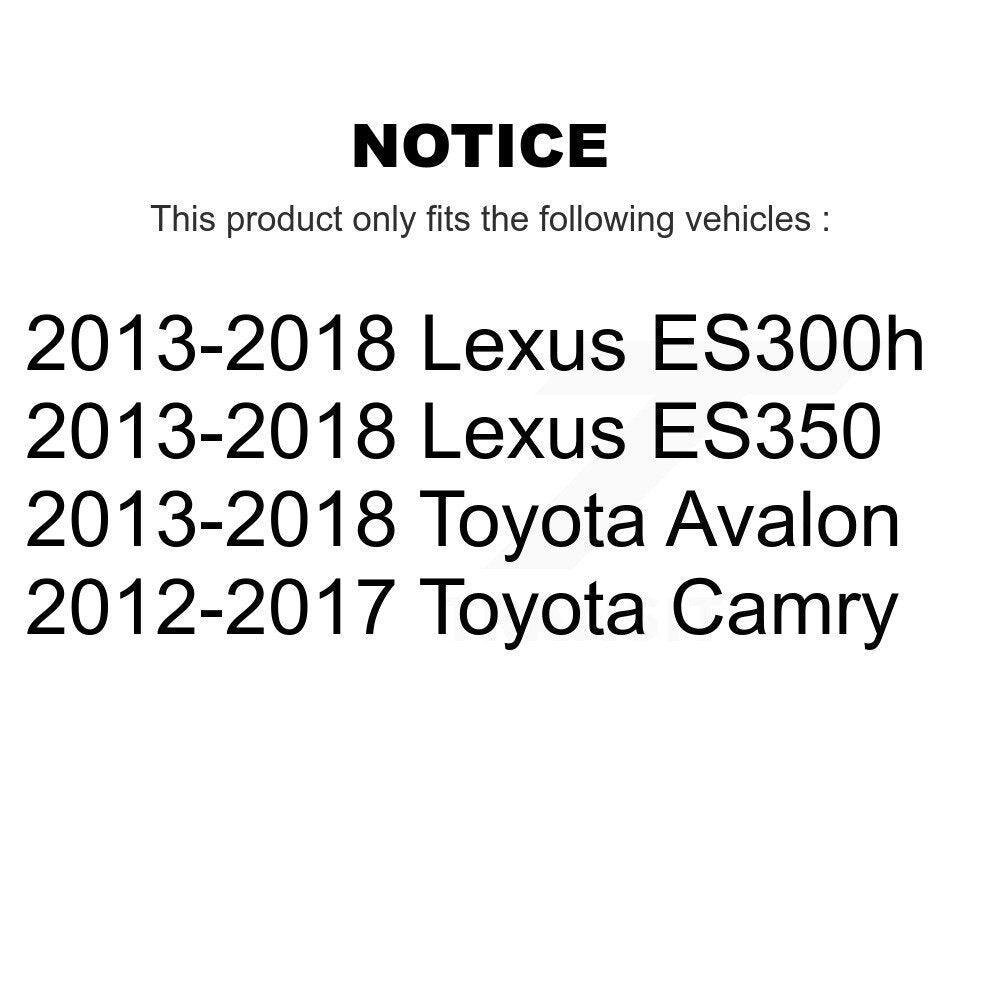 Wheel Bearing & Hub Assembly Rear Kit For Toyota Camry Lexus ES350 Avalon ES300h