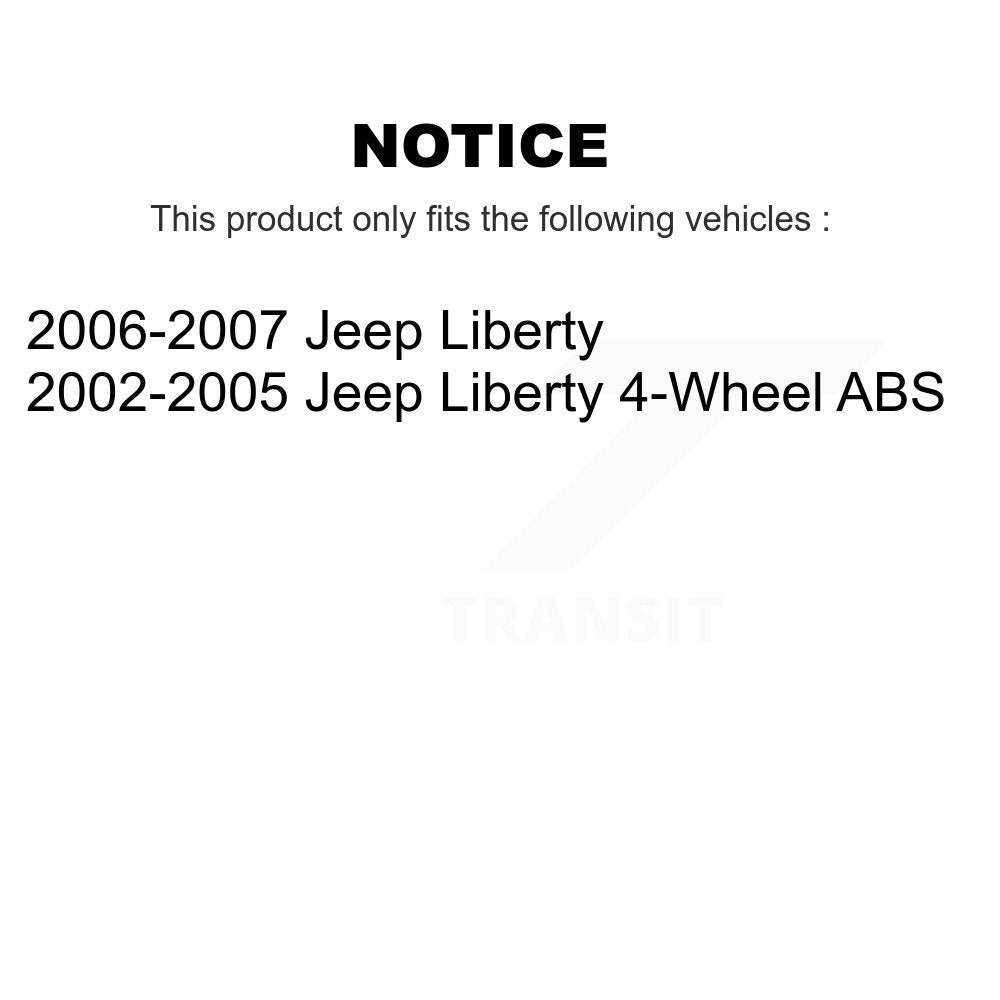 Wheel Bearing And Hub Assembly Front Kit For Jeep Liberty