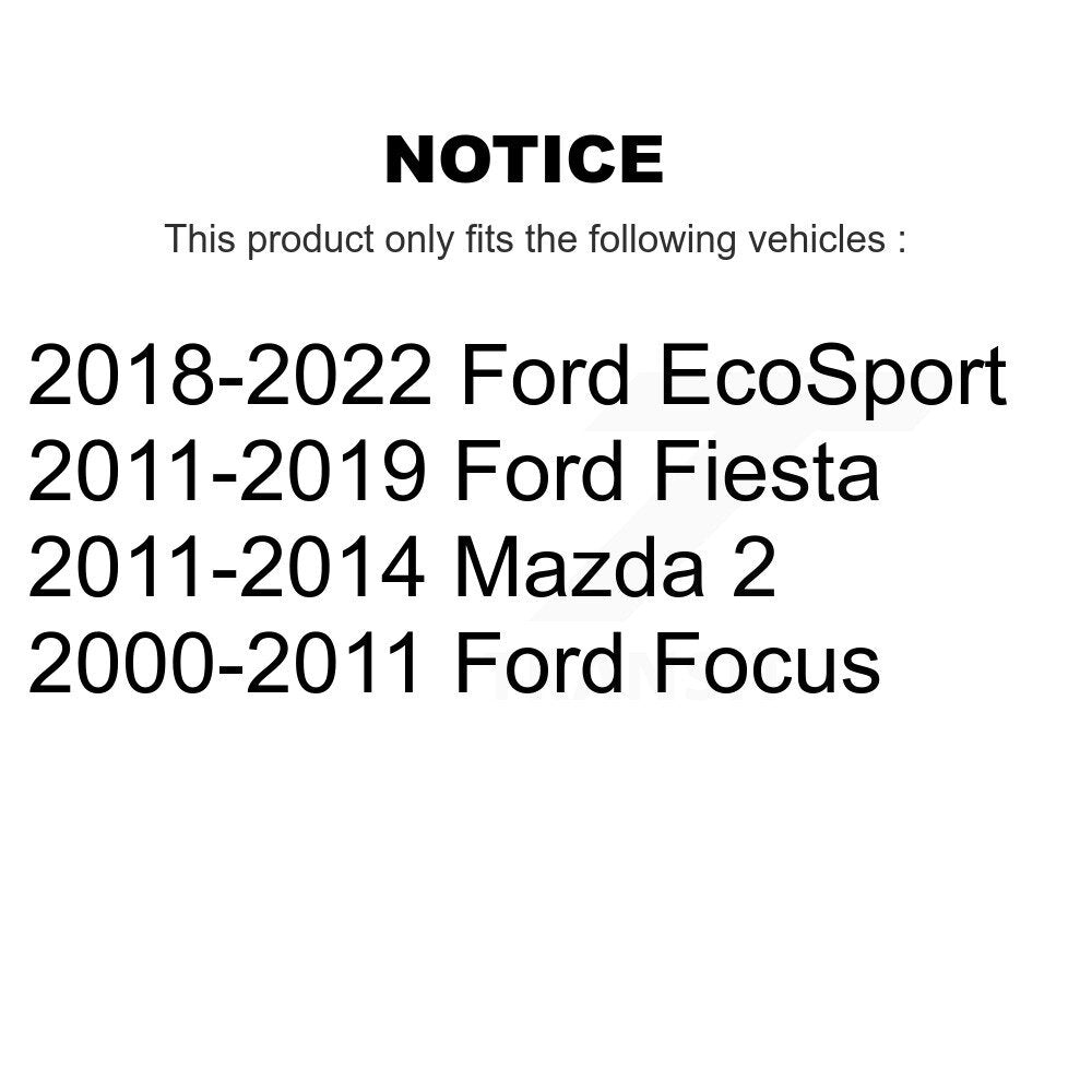 Wheel Bearing Front Pair For Ford Focus Fiesta EcoSport Mazda 2