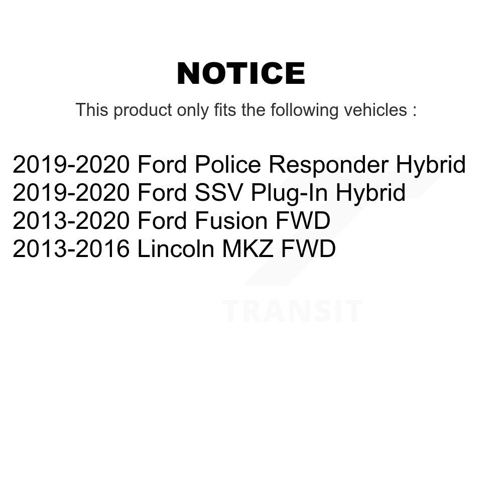 Wheel Bearing & Hub Assembly Rear Pair For Ford Fusion Lincoln MKZ Police Hybrid