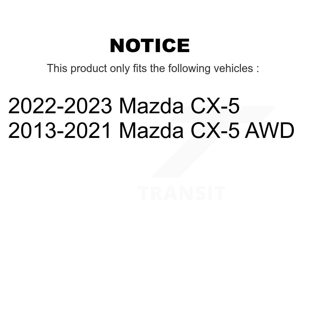 Wheel Bearing And Hub Assembly Rear Pair For Mazda CX-5