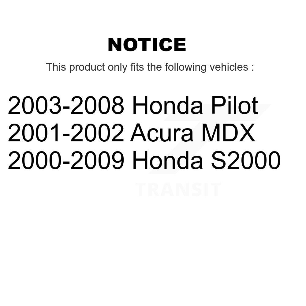 Wheel Bearing Rear Pair For Honda Pilot S2000 Acura MDX