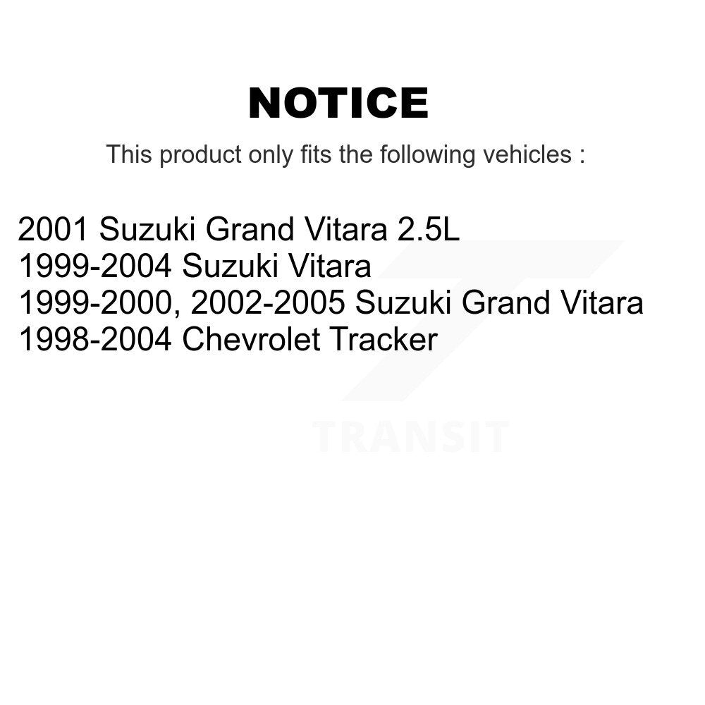 Wheel Bearing Rear Pair For Chevrolet Tracker Suzuki Grand Vitara