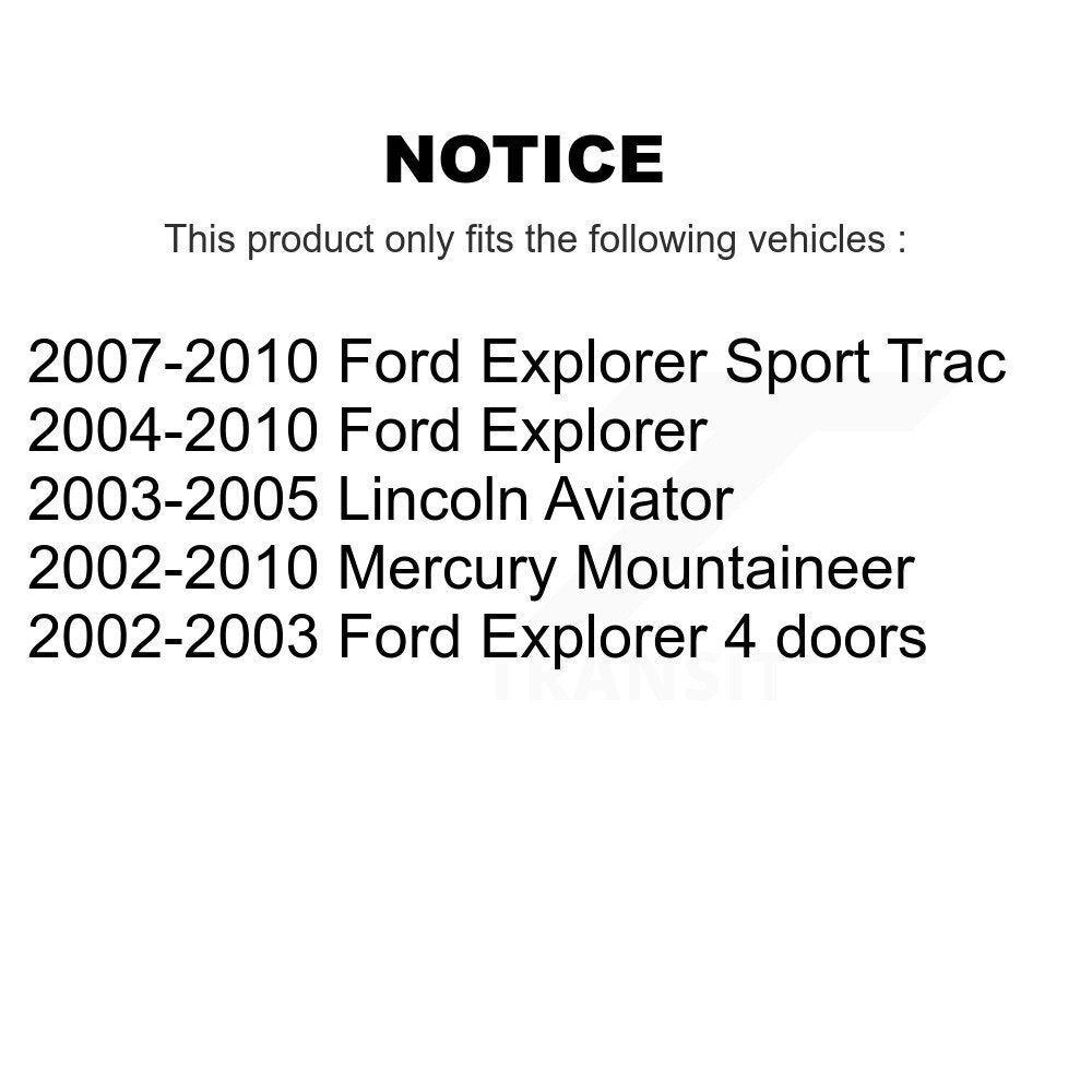 Wheel Bearing And Race Rear Pair For Ford Explorer Sport Trac Lincoln Aviator