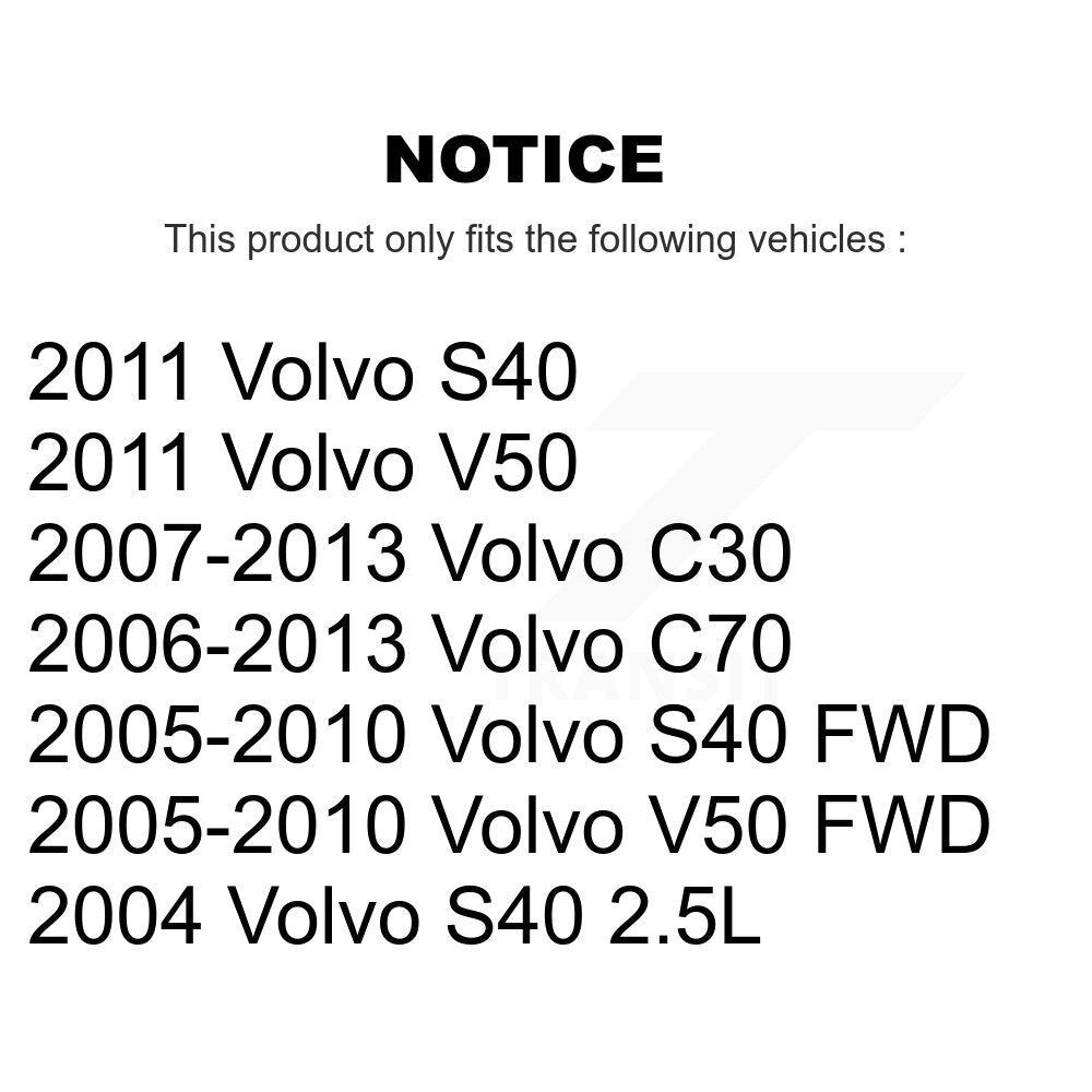 Wheel Bearing & Hub Assembly Front Rear Kit For Volvo S40 C30 V50 C70