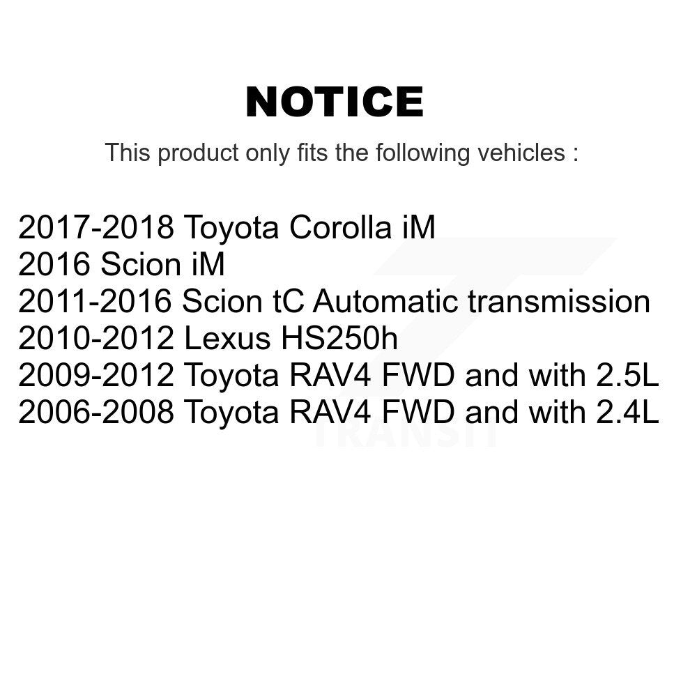 Wheel Bearing & Hub Assembly Front Rear Kit For Toyota RAV4 Scion Corolla iM tC