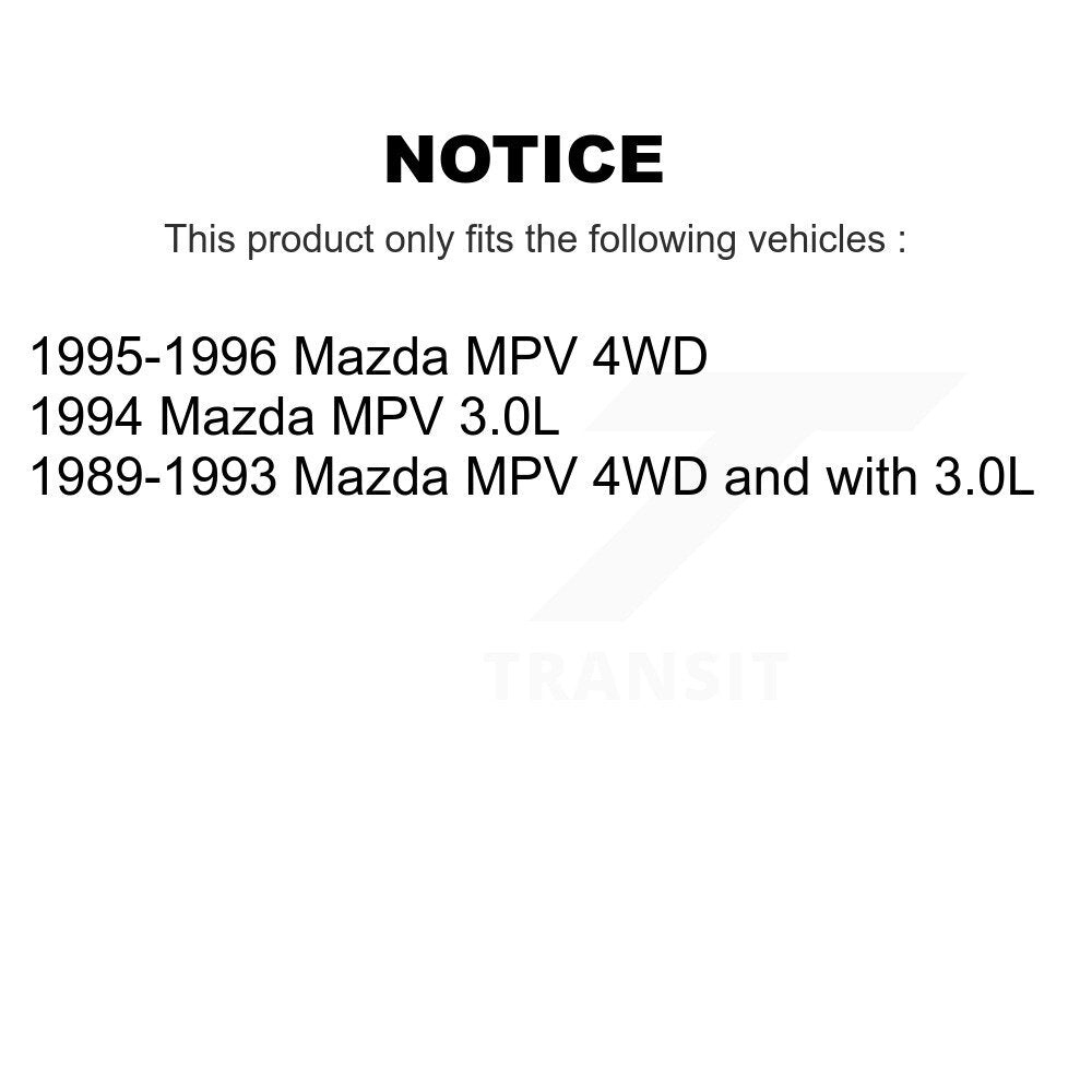 Wheel Bearing Front Inner Pair For Mazda MPV