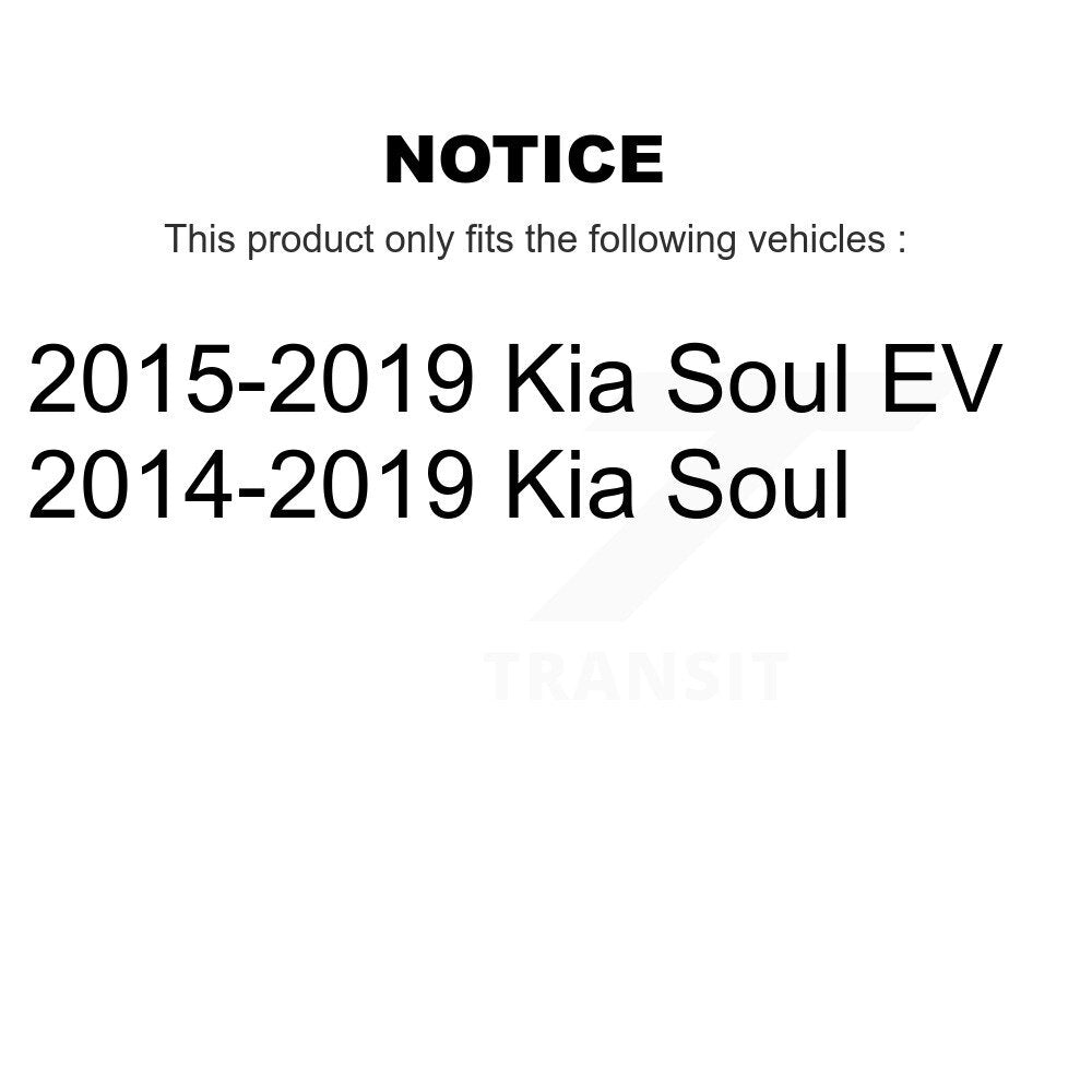 Wheel Bearing And Hub Assembly Rear Pair For Kia Soul EV