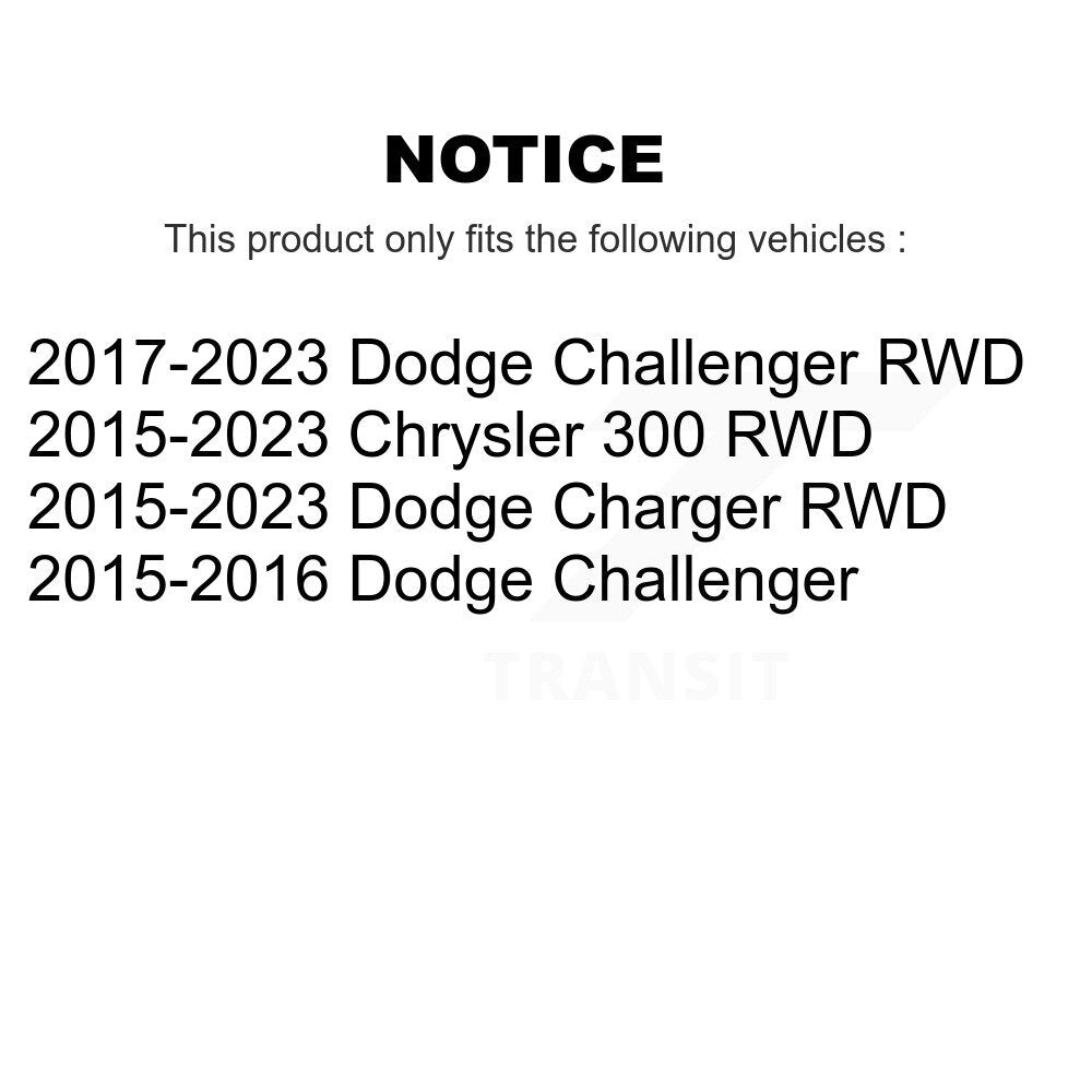 Wheel Bearing Hub Assembly Front Rear Kit For Dodge Charger Challenger Chrysler