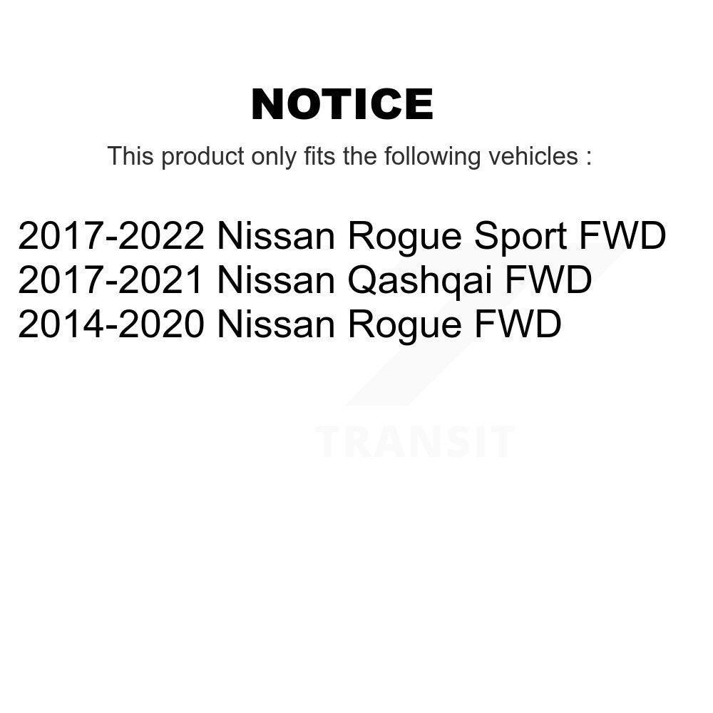 Wheel Bearing & Hub Assembly Front Rear Kit For Nissan Rogue Sport Qashqai FWD