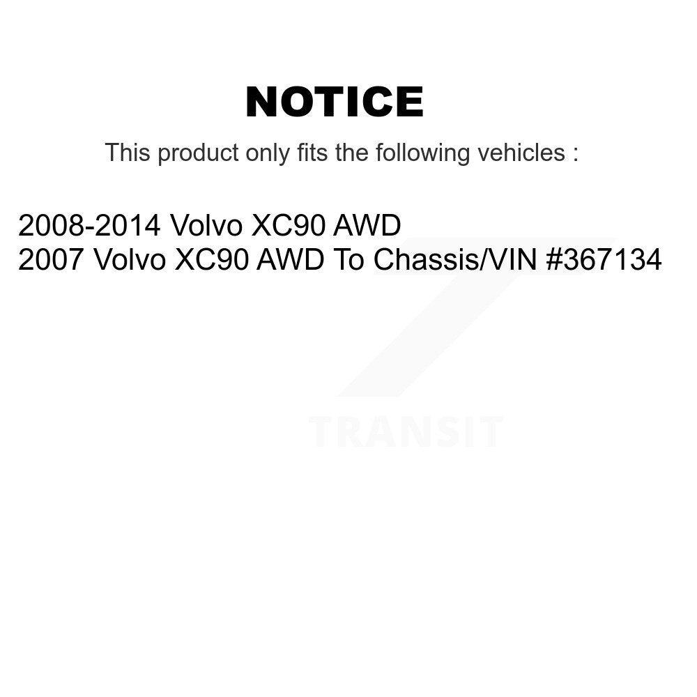 Wheel Bearing & Hub Assembly Front Rear Kit For Volvo XC90 AWD