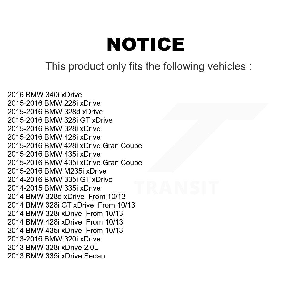 Wheel Bearing Hub Assembly Front Pair For BMW 328i xDrive 320i 335i 428i 435i GT