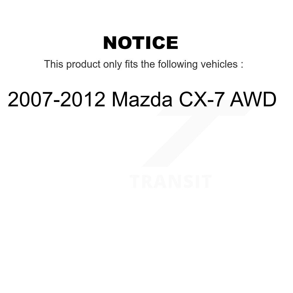 Wheel Bearing And Hub Assembly Front Rear Kit For 2007-2012 Mazda CX-7 AWD