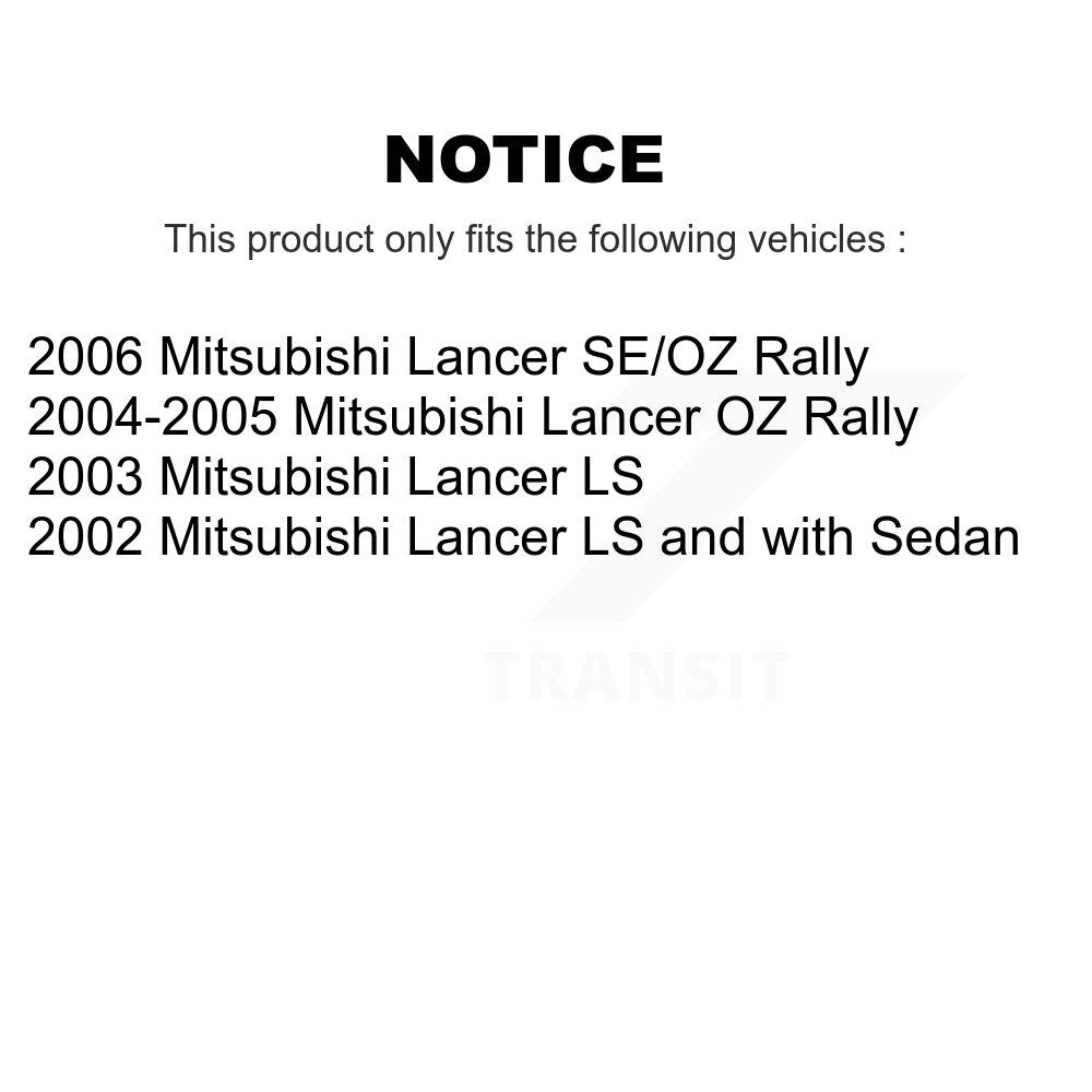 Wheel Bearing And Hub Assembly Front Rear Kit For Mitsubishi Lancer