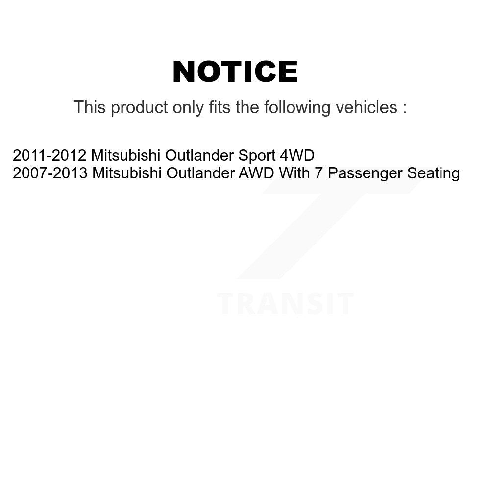 Wheel Bearing And Hub Assembly Front Rear Kit For Mitsubishi Outlander Sport