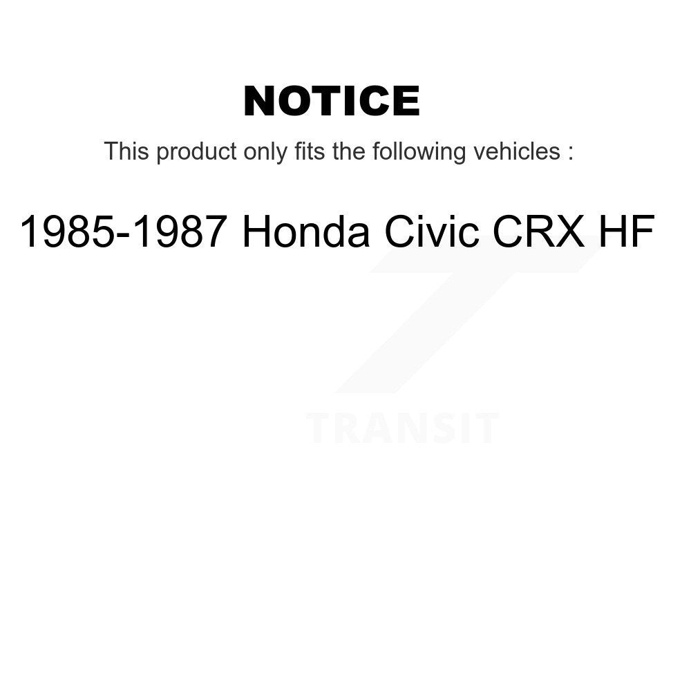 Wheel Bearing And Hub Assembly Front Rear Kit For 1985-1987 Honda Civic CRX HF