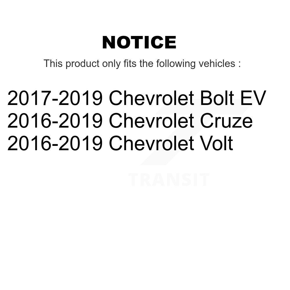Wheel Bearing & Hub Assembly Front Rear Kit For Chevrolet Cruze Volt Bolt EV