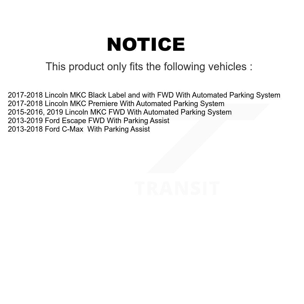 Wheel Bearing And Hub Assembly Rear Pair For Ford Escape Lincoln MKC C-Max