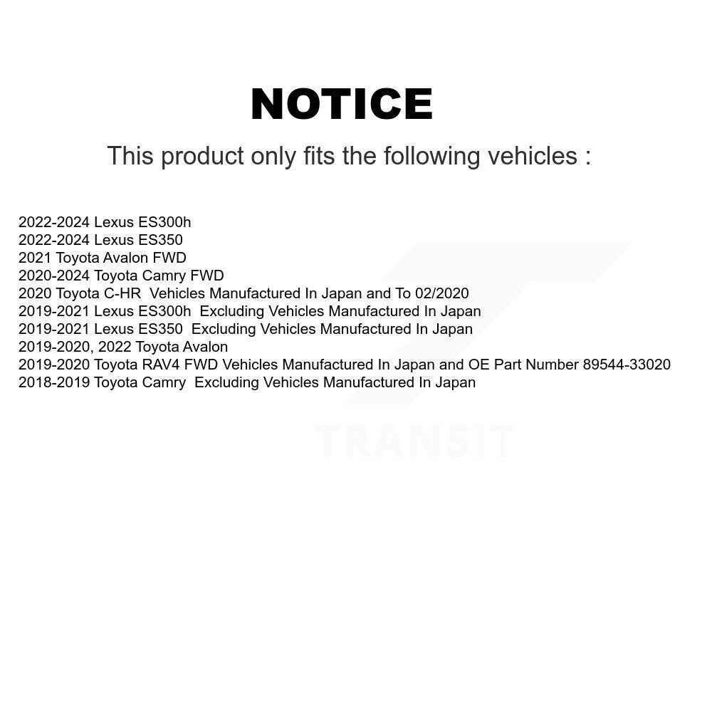 Wheel Bearing And Hub Assembly Rear Pair For Toyota RAV4 Camry Lexus C-HR ES350