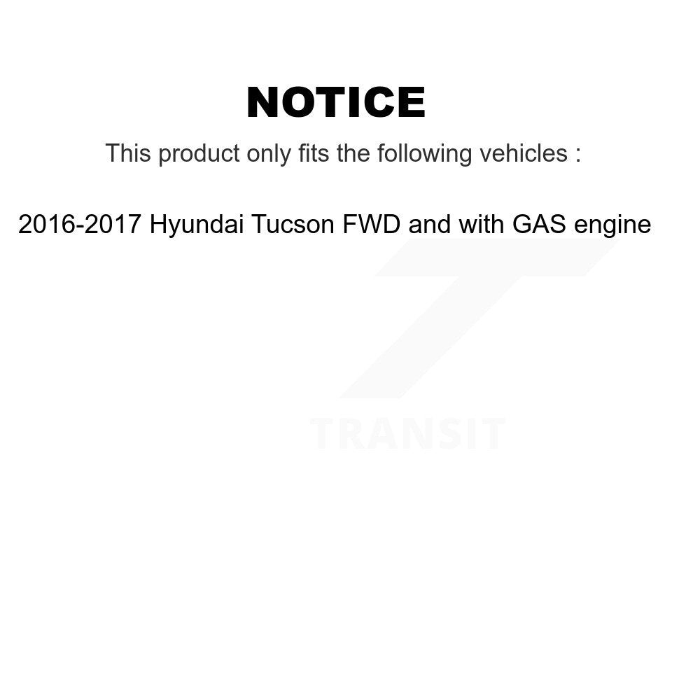 Wheel Bearing Hub Assembly Front Rear Kit For Hyundai Tucson FWD with GAS engine