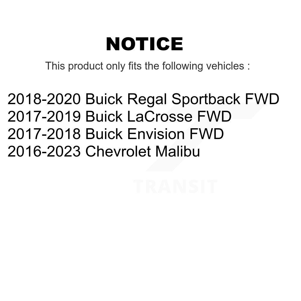Wheel Bearing & Hub Assembly Front Rear Kit For Chevrolet Malibu Buick Envision