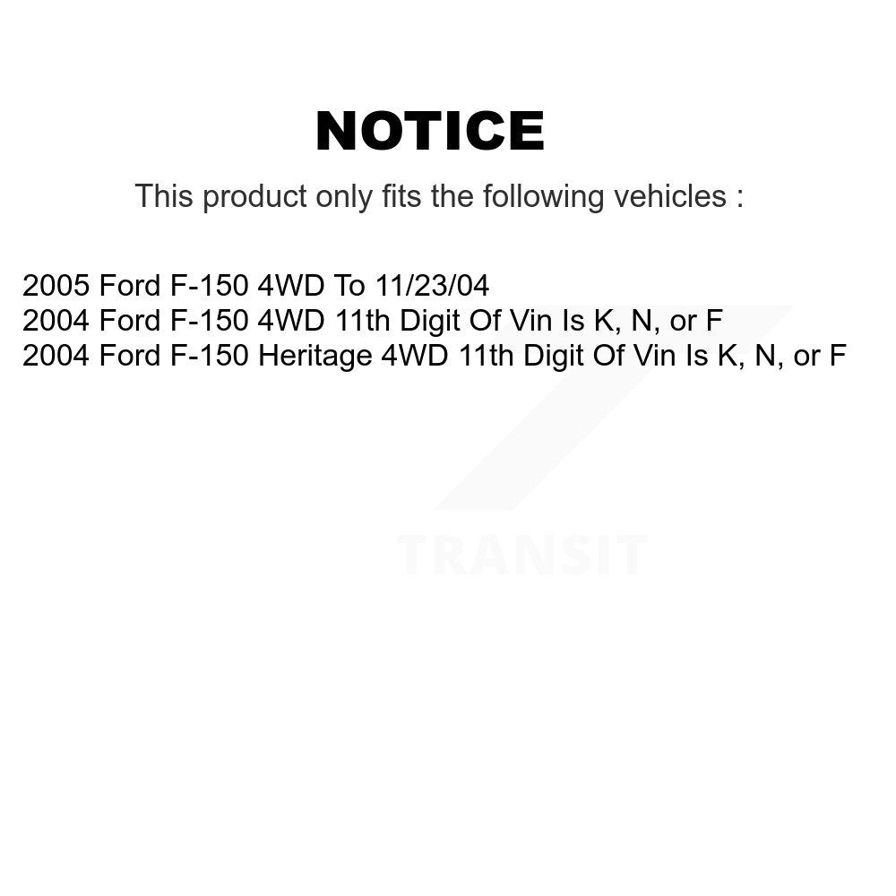 Suspension Control Arm And Ball Joint Assembly Link Front Kit For Ford F-150 4WD