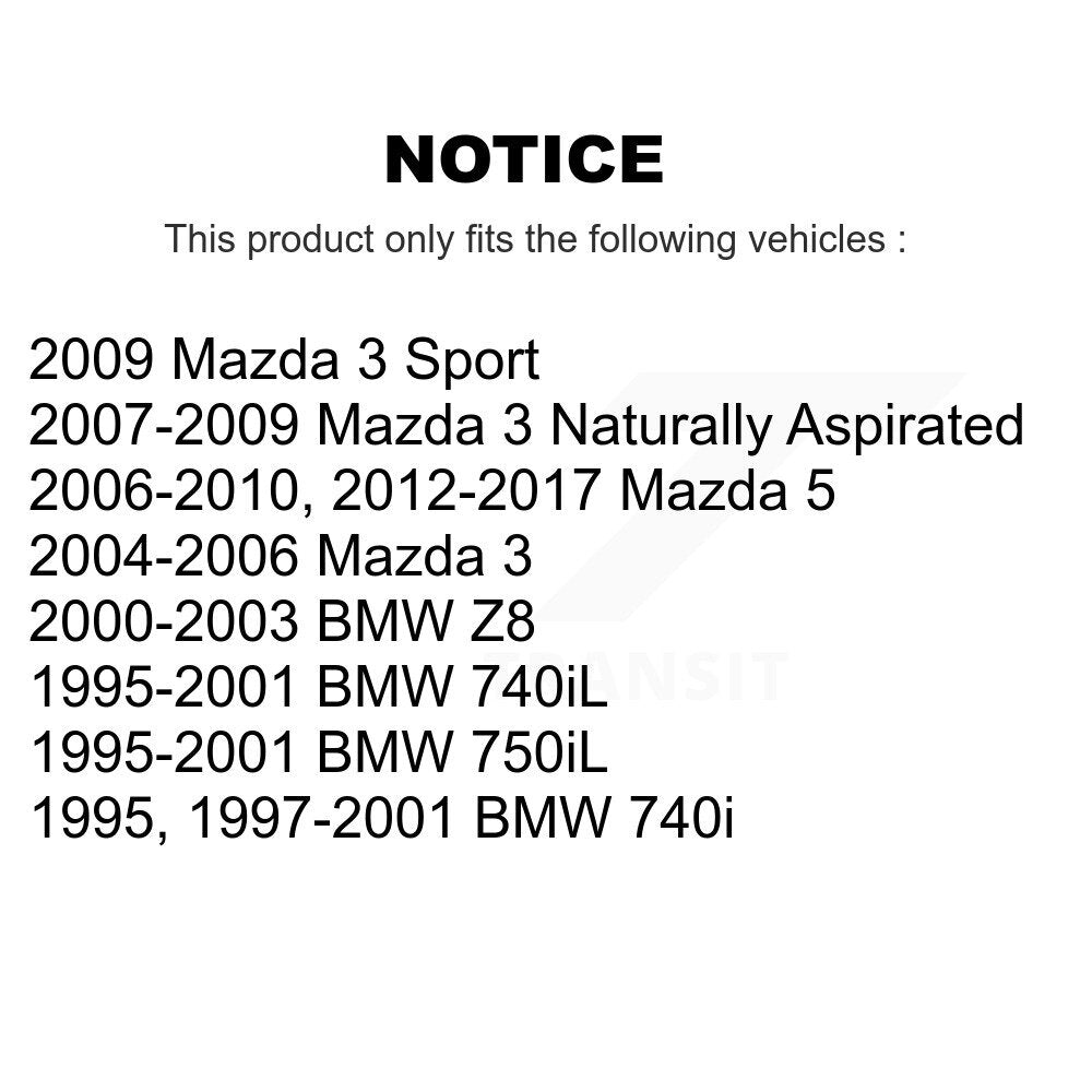 Suspension Link Front Pair For Mazda 3 5 BMW 740i 740iL Z8 750iL Sport