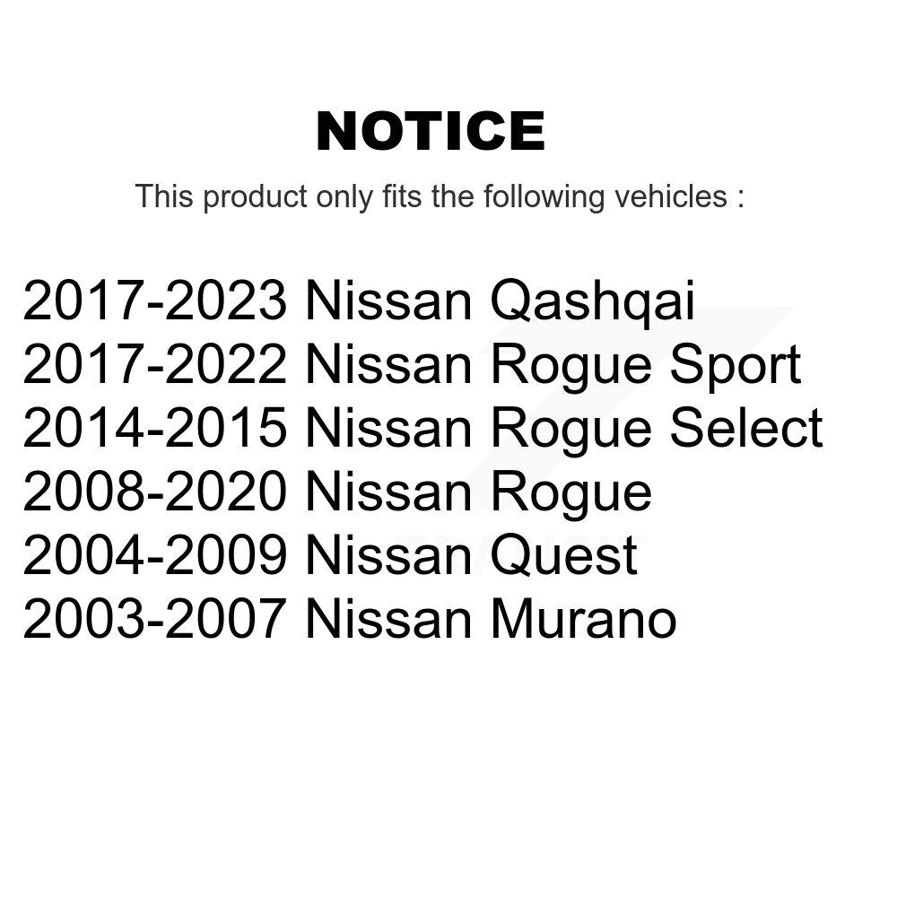 Lower Suspension Ball Joint Pair Front For Nissan Rogue Sport Qashqai