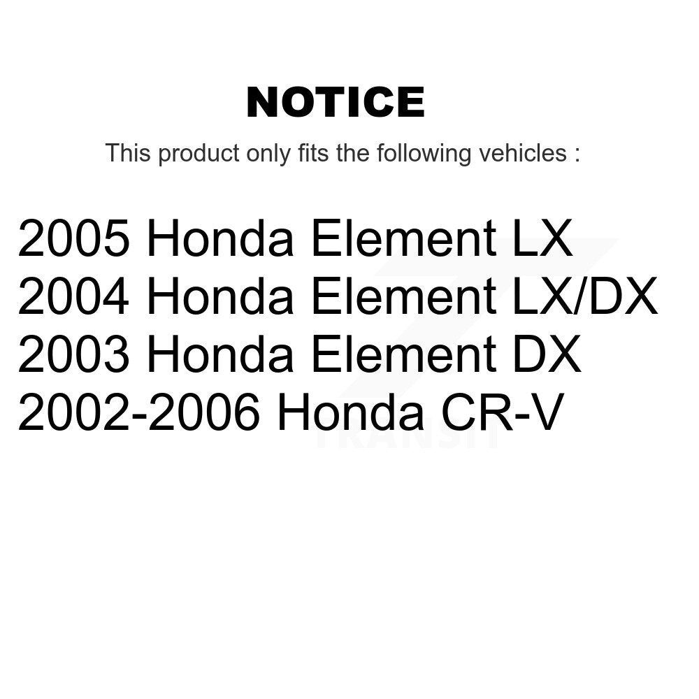 Lower Suspension Ball Joints Pair Front For Honda CR-V Element