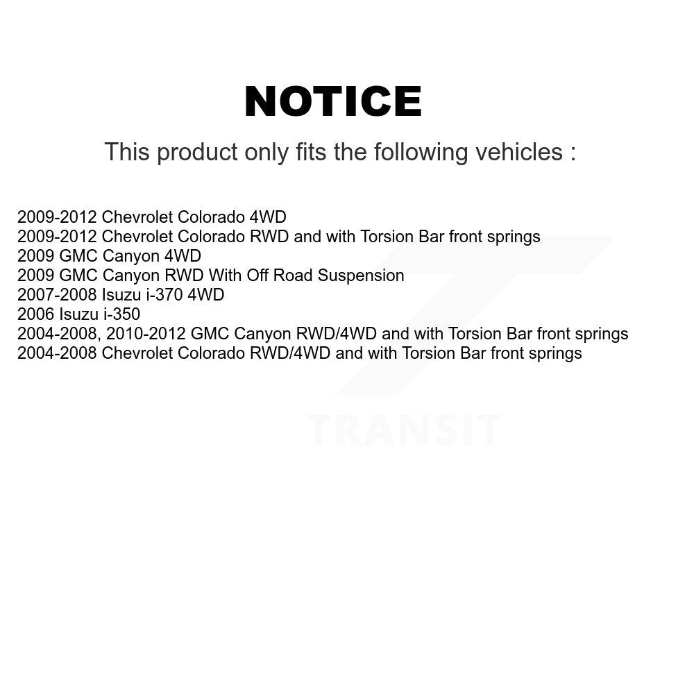 Upper Suspension Ball Joints Pair Front For Chevrolet Colorado GMC