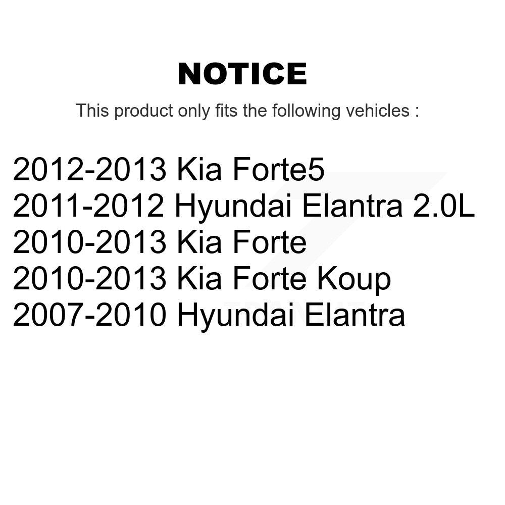 Ball Joint And Tie Rod End Front Kit For Hyundai Elantra Kia Forte Koup Forte5