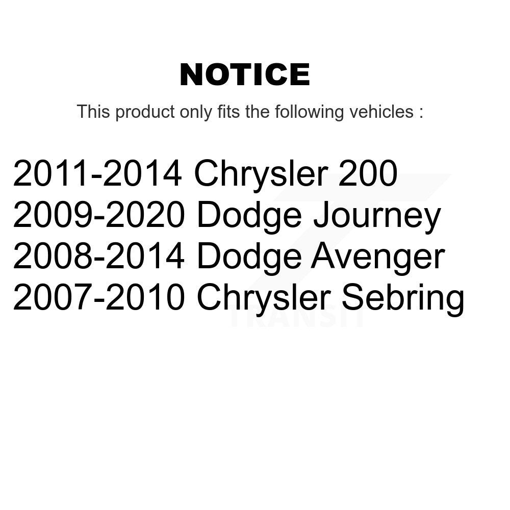 Ball Joint Tie Rod End Front Kit For Dodge Journey Chrysler 200 Avenger Sebring