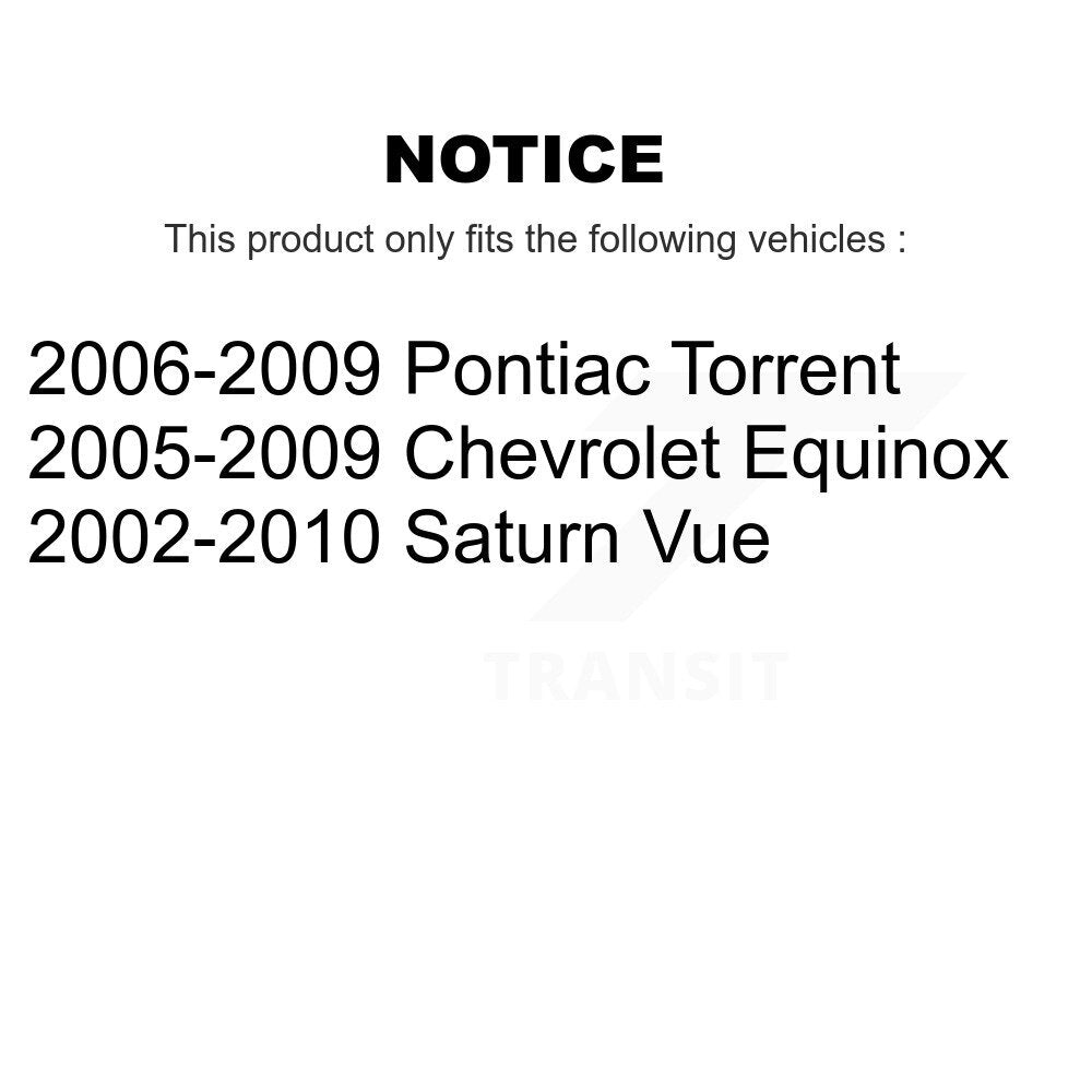 Ball Joint & Tie Rod End Front Kit For Chevrolet Equinox Pontiac Torrent Saturn