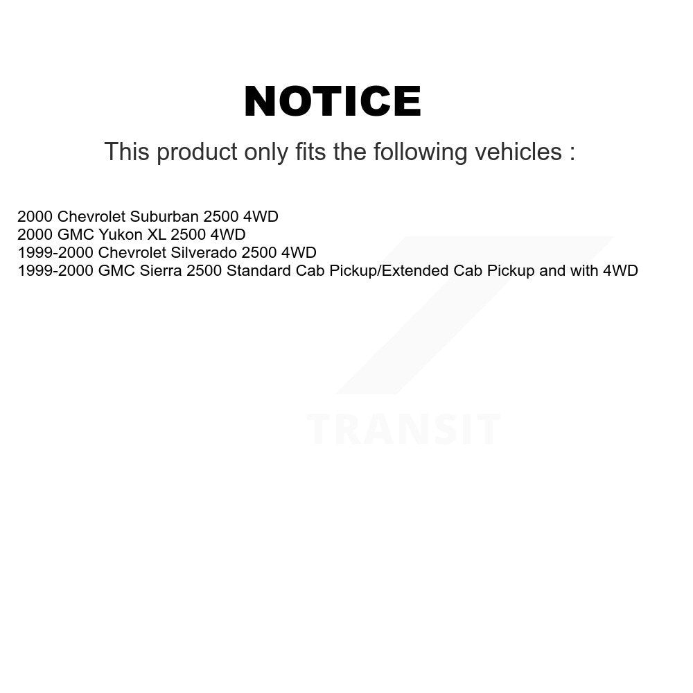 Ball Joint & Tie Rod End Front Kit For Chevrolet Silverado 2500 GMC Sierra Yukon