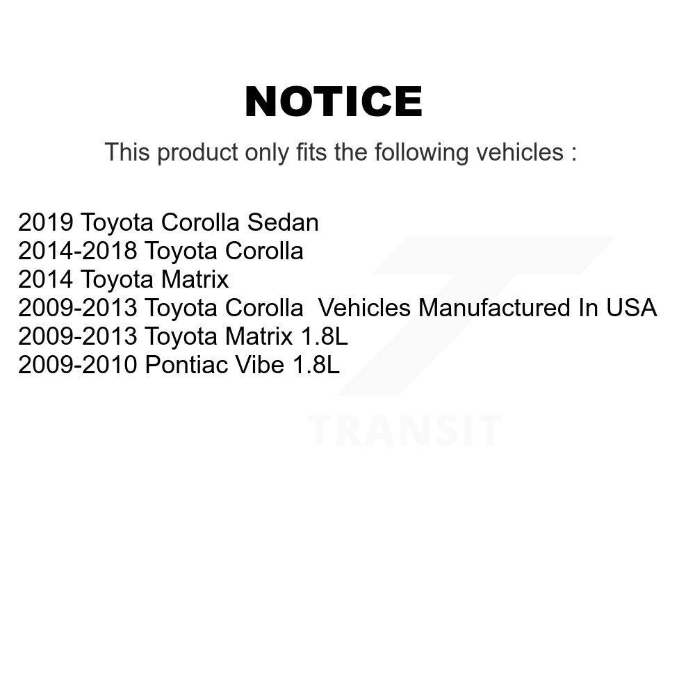 Ball Joint And Tie Rod End Front Kit For Toyota Corolla Matrix Pontiac Vibe iM