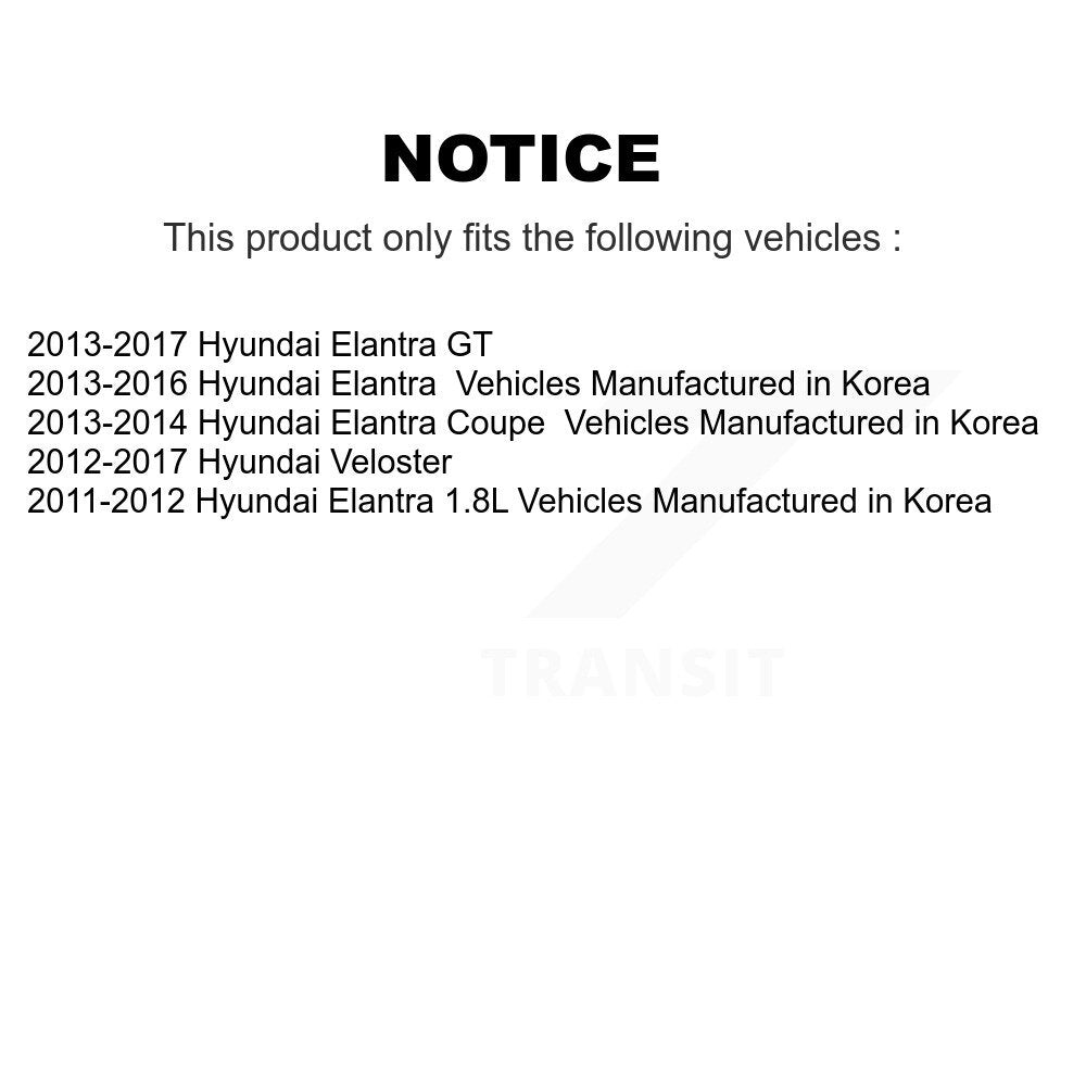 Ball Joint And Tie Rod End Front Kit For Hyundai Elantra GT Veloster Coupe