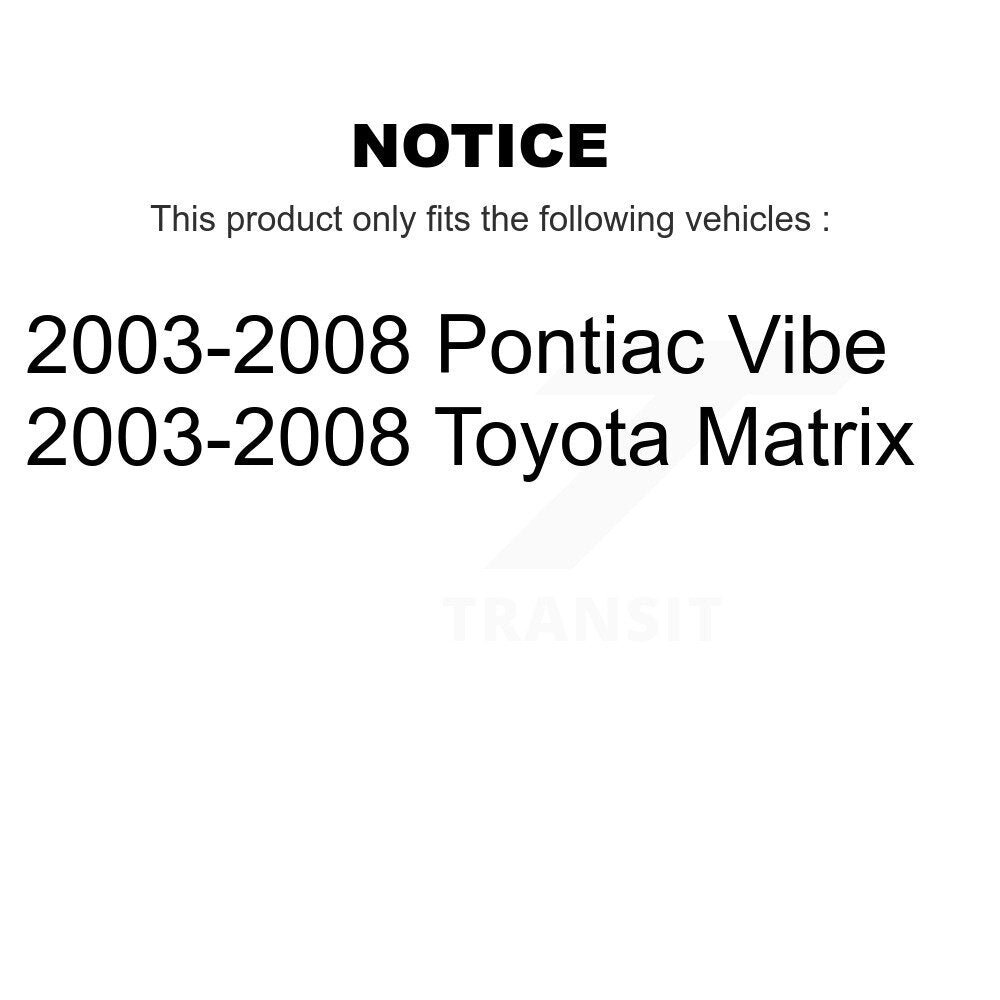 Ball Joint And Tie Rod End Front Kit For 2003-2008 Toyota Matrix Pontiac Vibe