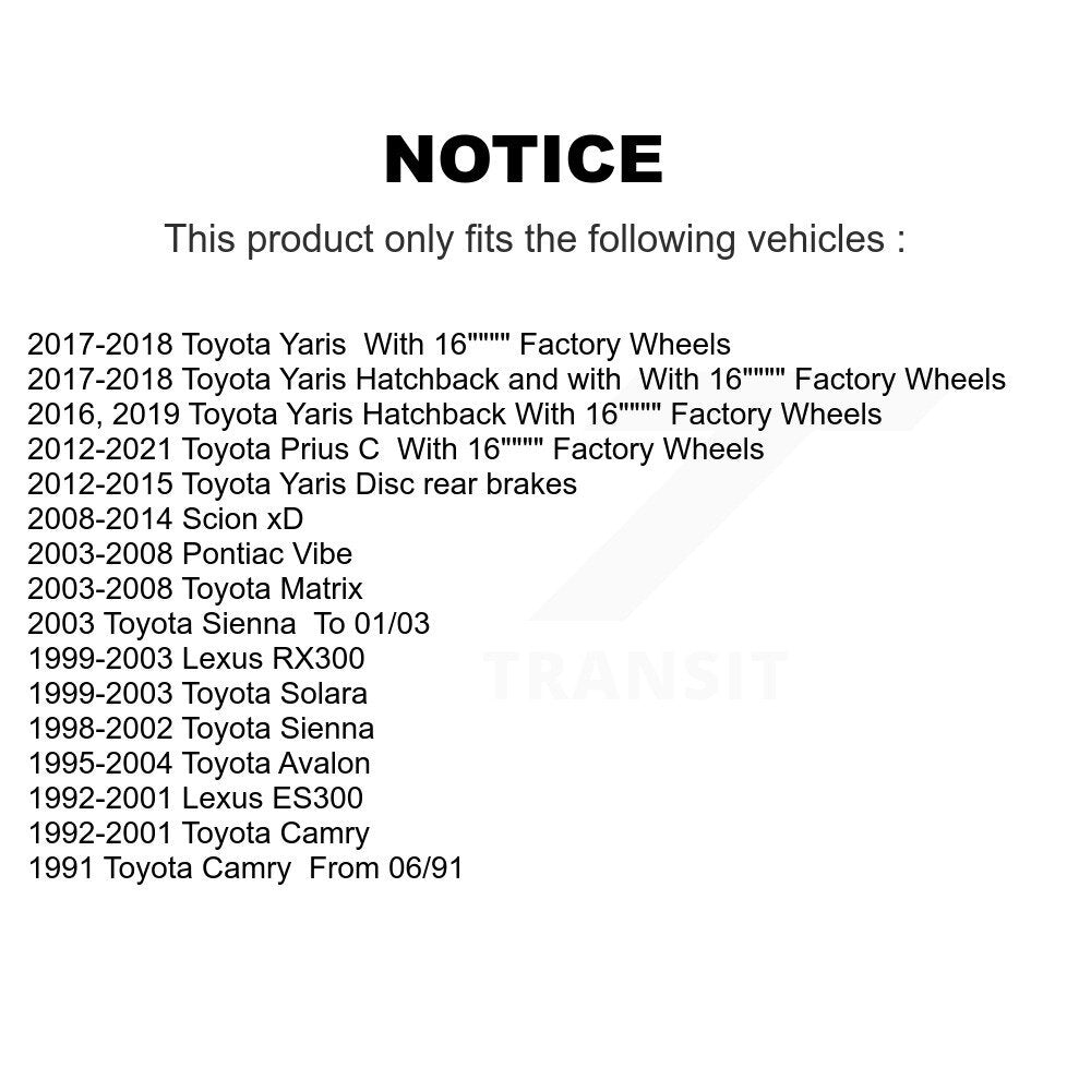 Tie Rod End Front Outer Pair For Toyota Matrix Yaris Pontiac Vibe Camry Prius C