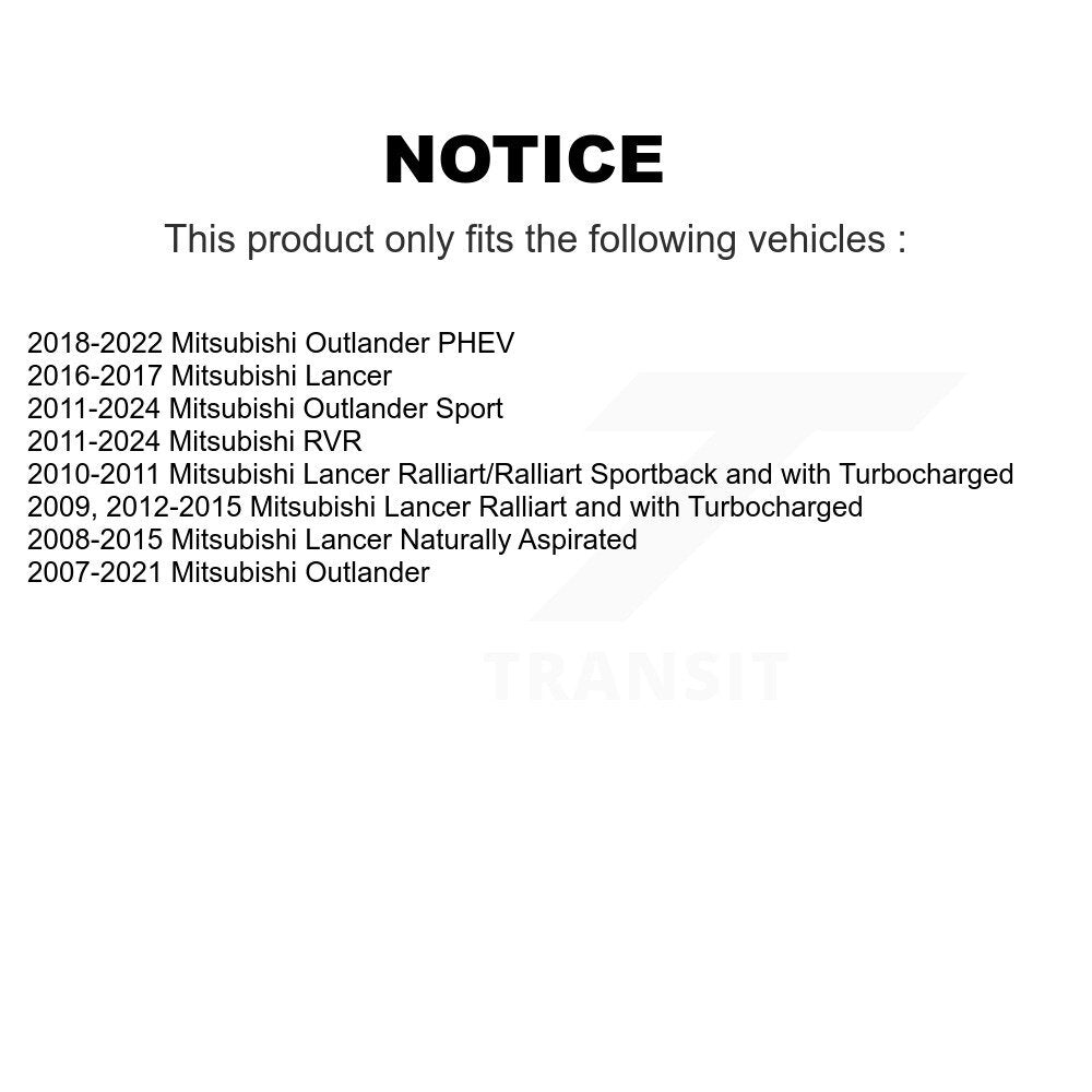 Tie Rod End Front Outer Pair For Mitsubishi RVR Outlander Lancer PHEV Sport